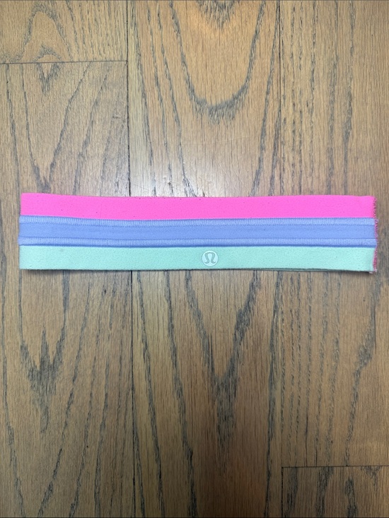 lululemon athletica Other - Lululemon Athletics Kids Triple-Stripe Headband Mint, Lavender & Pink, One Size